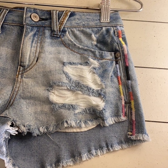 Harper denim cutoff shorts distressed size 26​​ - Picture 6 of 7